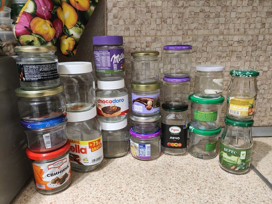 Банки стеклянные для консервации специй поделок