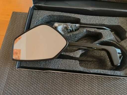 Espelhos retrovisores em alumínio preto p/ modelos BMW GS