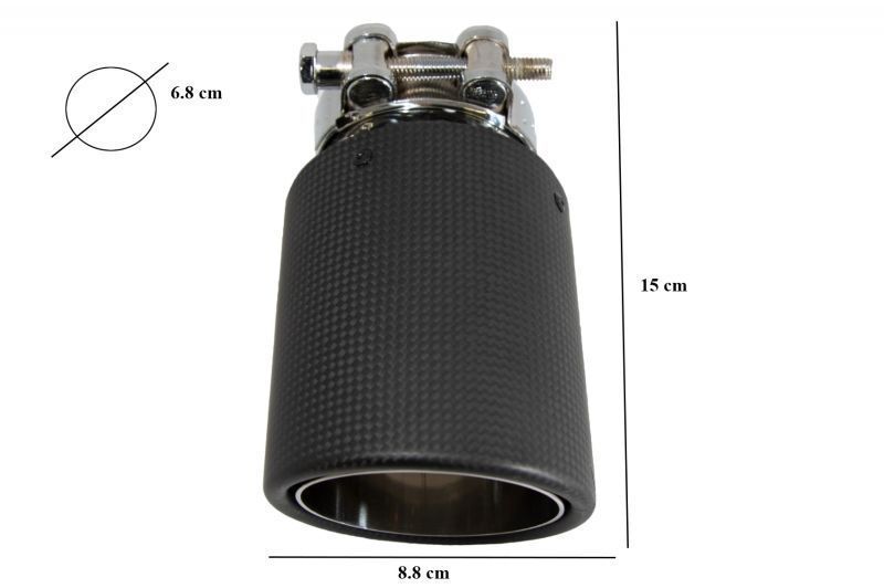 Ponteira de Escape Look Akrapovic 90mm