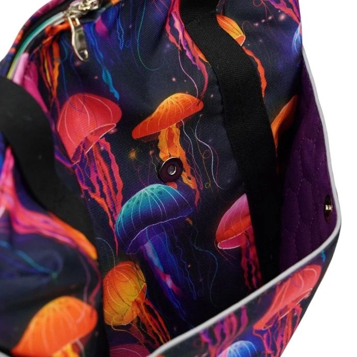 Torebka Torba Plecak damski plecaczek 2w1 Kolorowy w Meduzy