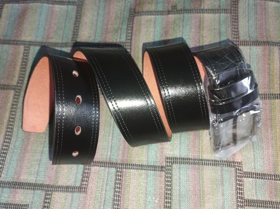 Чоловічий ремінь із натуральної шкіри 50-130 см.