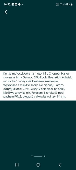 Kurtka skórzana skóra czarna rozmiar L