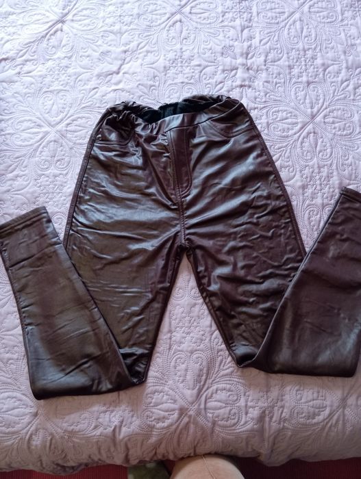 Vestido hippie lindo malha, 3 camisolas, 3 calças castanho terra