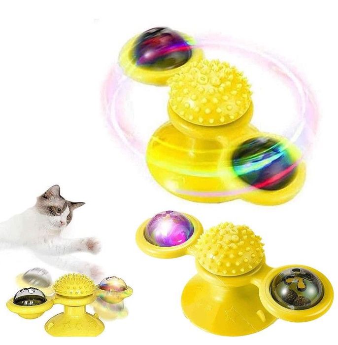 Zabawka dla kota windmill obrotowa interaktywna