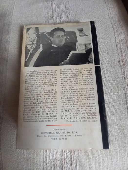 Mário Soares Escritos Políticos primeira edição