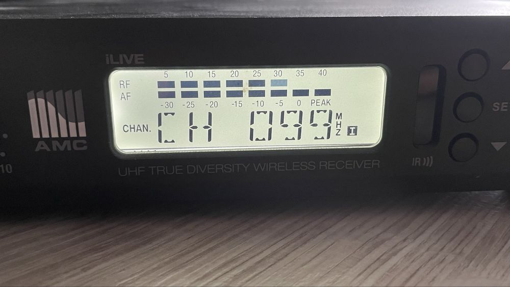 Bezprzewodowy mikrofon ilive uhf true diversity wireless receiver