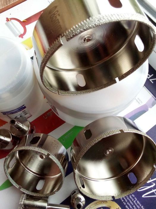 Сверло-коронка алмазная на УШМ-(болгарку) керамогранит•мрамор 6-80 mm