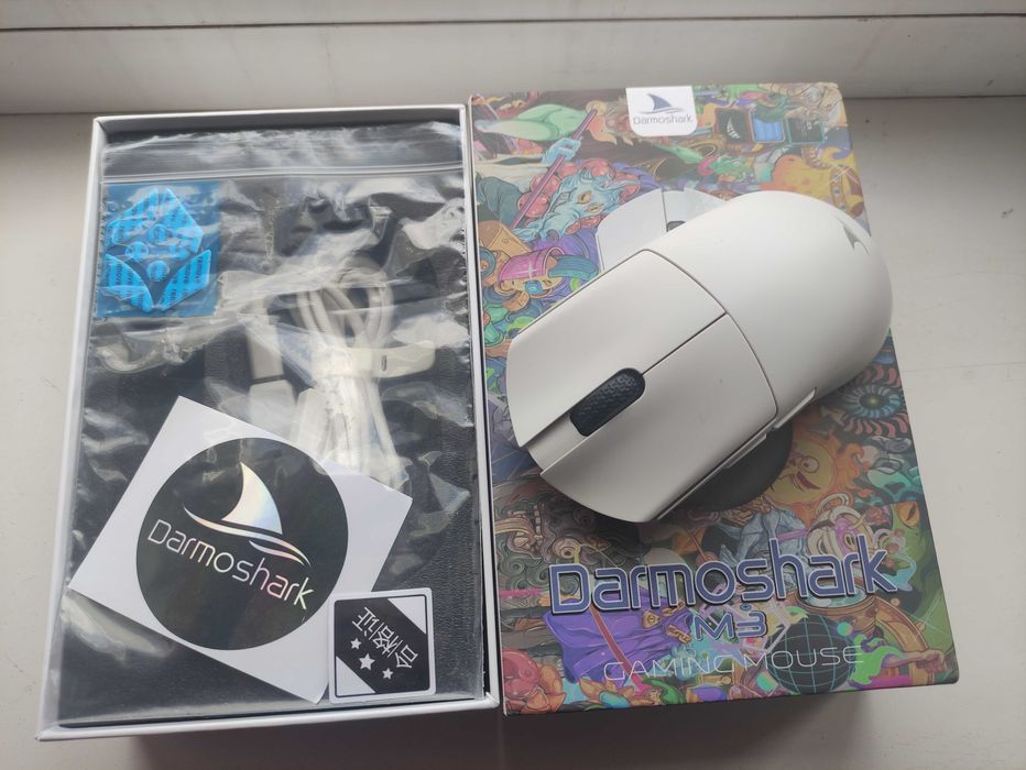 беспроводная мышка darmoshark m3 white