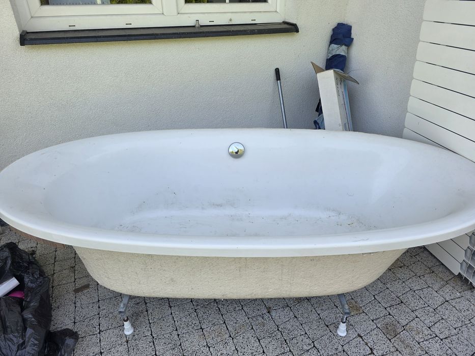 Wanna owalna do zabudowy 180x85