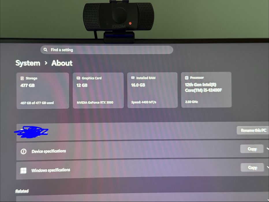 Pc Gaming Desktop Lenovo Legion T5 RTX 3060 12GB