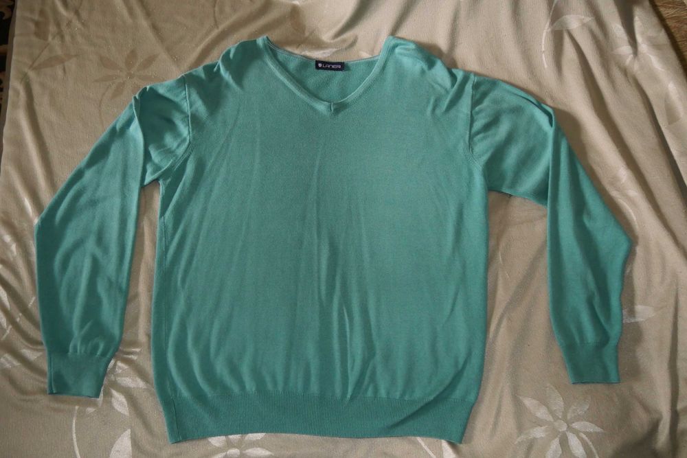 Sweter sweter męski młodzież elegancki wizytowy zielony Lanieri L / XL