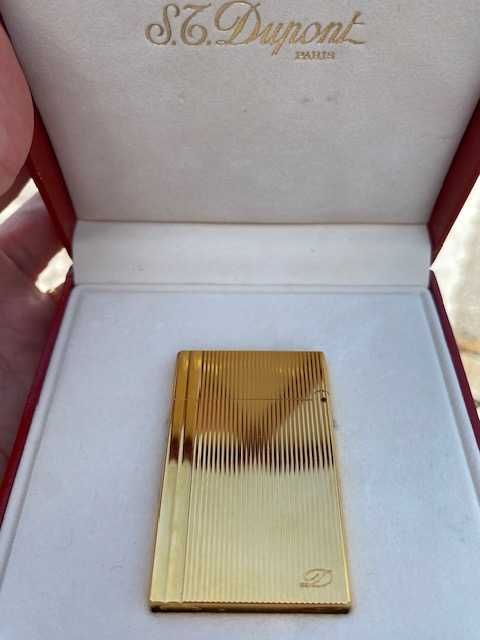Isqueiro Dupond banhado a ouro