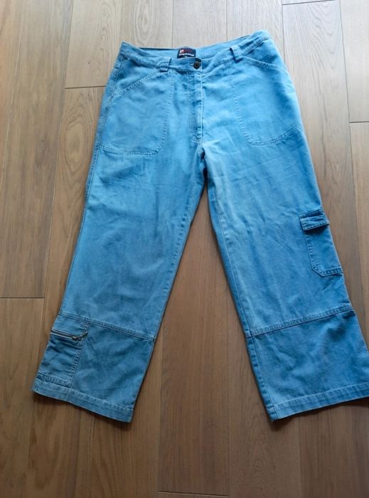 Fajne spodnie rybaczki dżinsowe