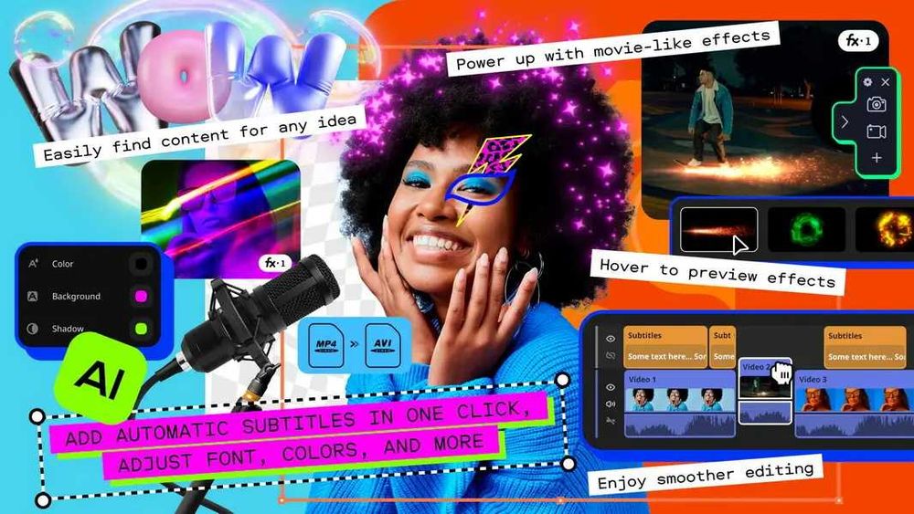 Movavi Video Editor 2025 + Все наборы и эффекты + ИИ