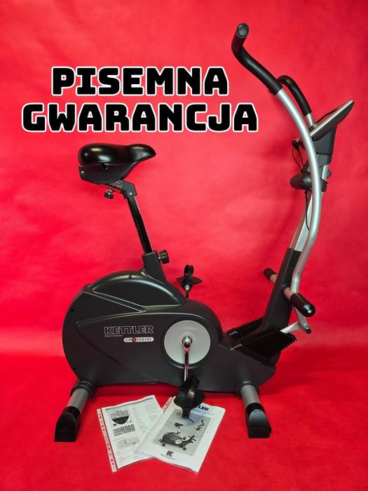 Ideqlny 2w1 Rower Orbitrek Kettler Crossbike Magnetyczny Wygodny Treningowy Rehabilitacyjny