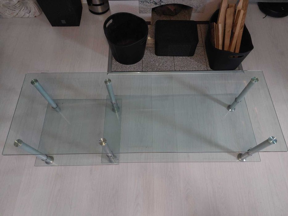 Ława/stolik szklany 160x56cm STAN IDEALNY