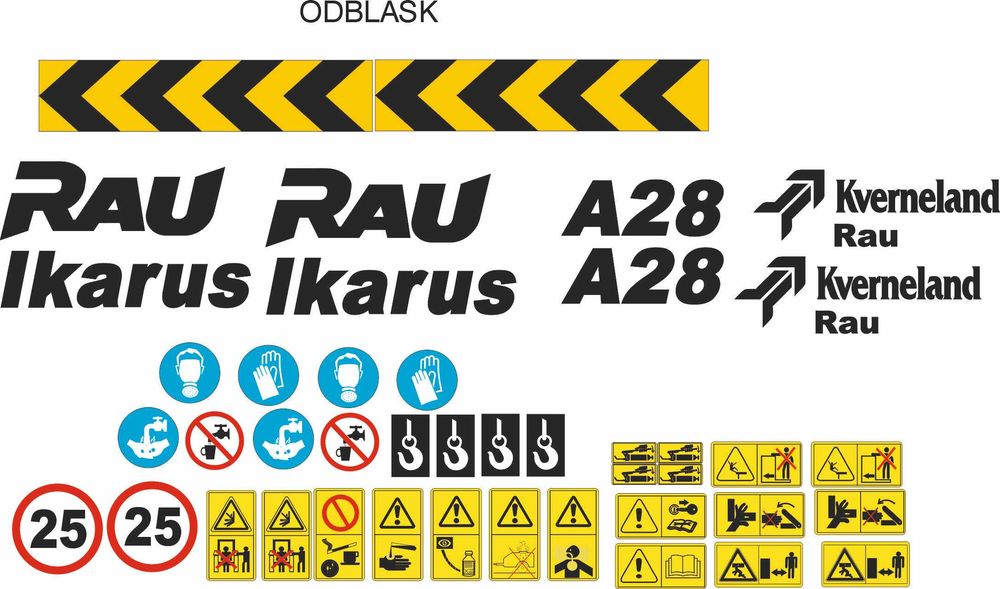 naklejki oklejenie RAU IKARUS inne wzory różne  na zamówieni