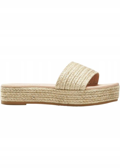 B.P.C klapki na słomiane na platformie r.40