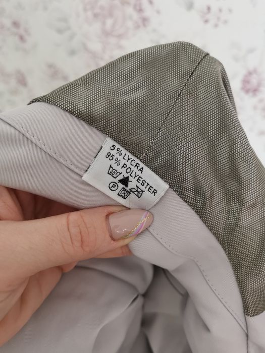 Szara, srebrna marynarka, żakiet, wesele, elegancka 40\L, ładne Ramion