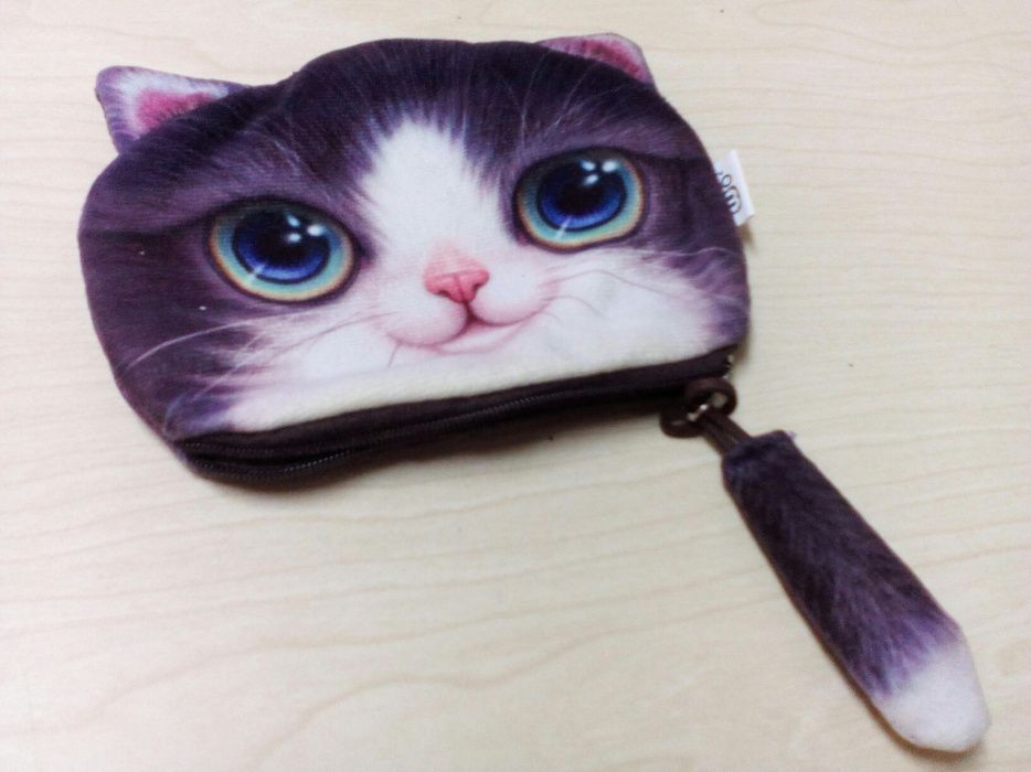 Porta Moedas ou Maquilhagem Gato.
