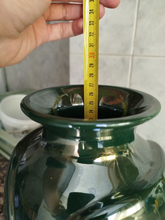 Vaso antigo verde brilhante