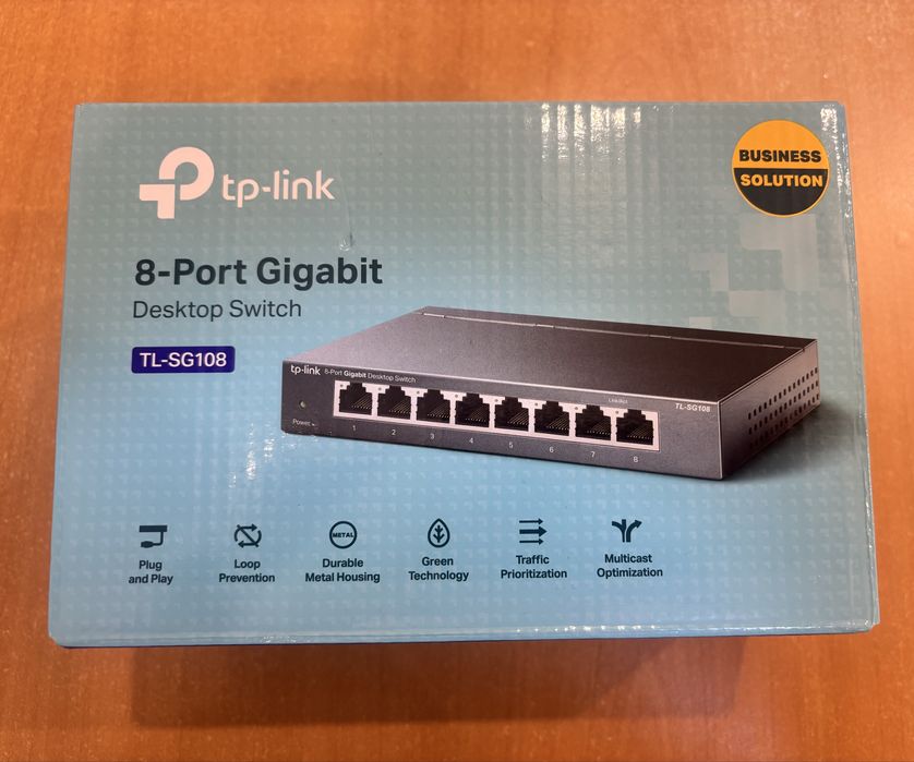 TP-Link TL-SG108 (комутатор, switch)