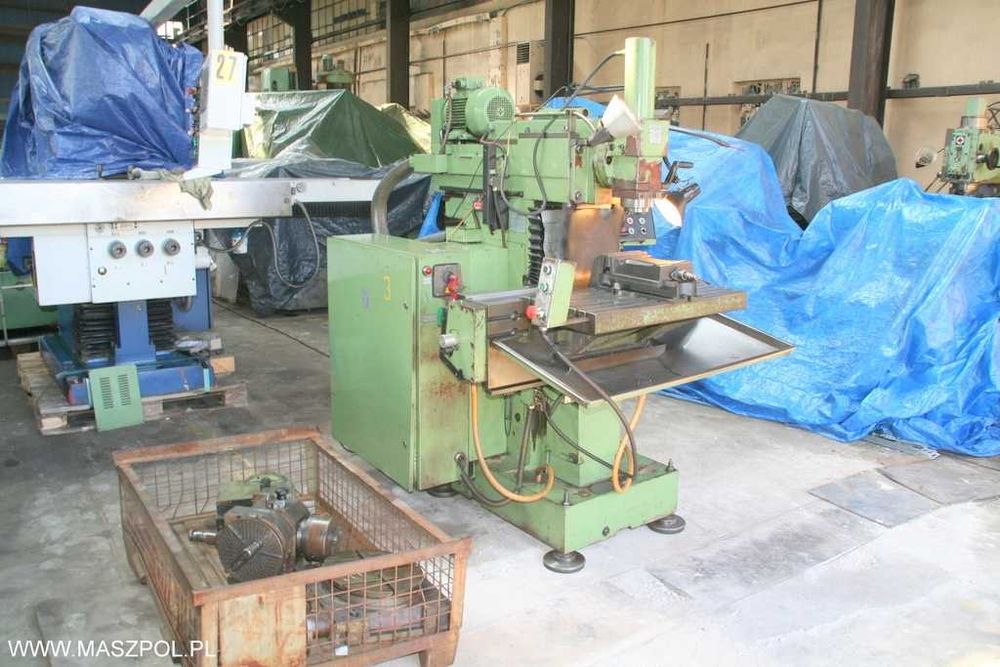 Frezarka narzędziowa FNF 40 P AVIA - FALOWNIK - HYDRAULICZNE mocowanie narzedzi - FILM