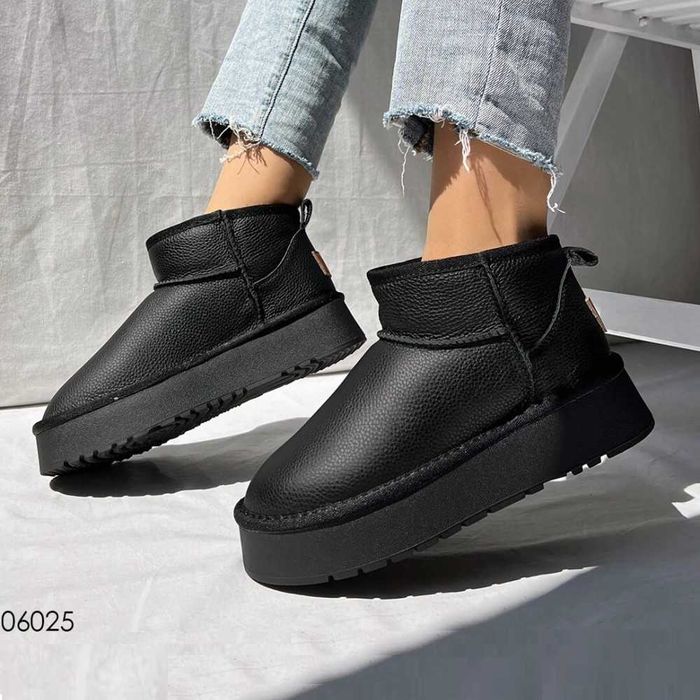 Шкіряні уггі на платформі, угги на платформе, угги платформа 37,39р