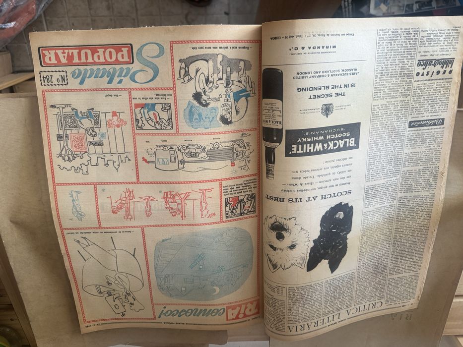 Recortes capitulo humoristico Riso Mundial Ria Connosco do Diario Popular 1958-1952