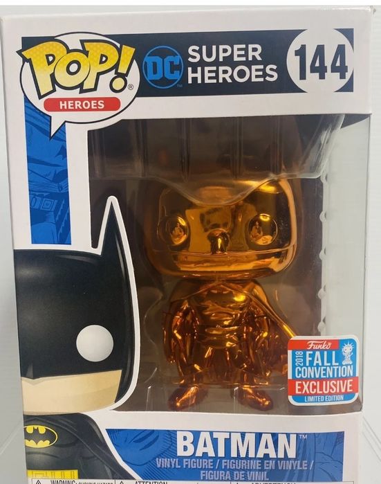Funko Pop! Chrome Batman Figure – Limited Orange Edition64752018681346120