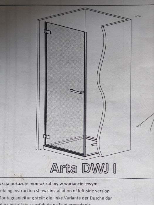 Radaway szyba kabiny prysznicowej prawa