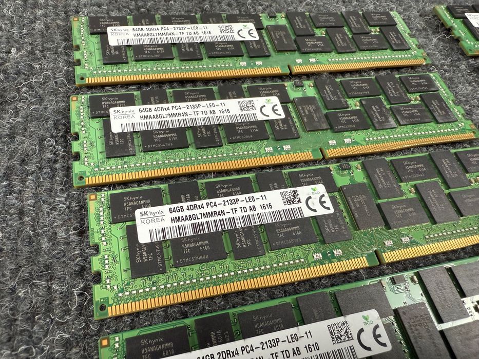 Серверна оперативна пам'ять SKhynix 64gb DDR4 pc4-2133 LRdimm ecc