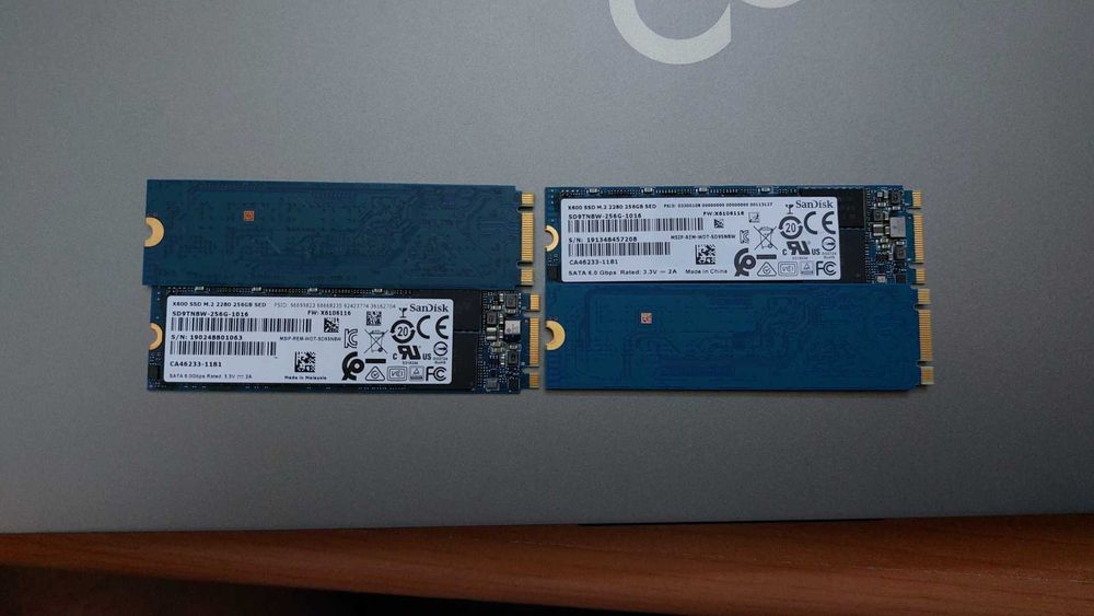 SSD 256 GB - X600 da SANDISK -  Testados Várias Unidades64309860072579121