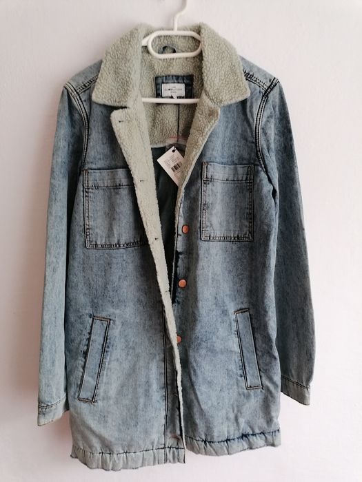 Nowy jeansowy płaszczyk Global Funk rozm. S