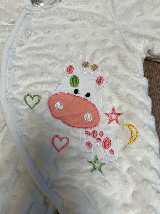 Kombinezon na zimę - miękki, pluszowy, r.62cm