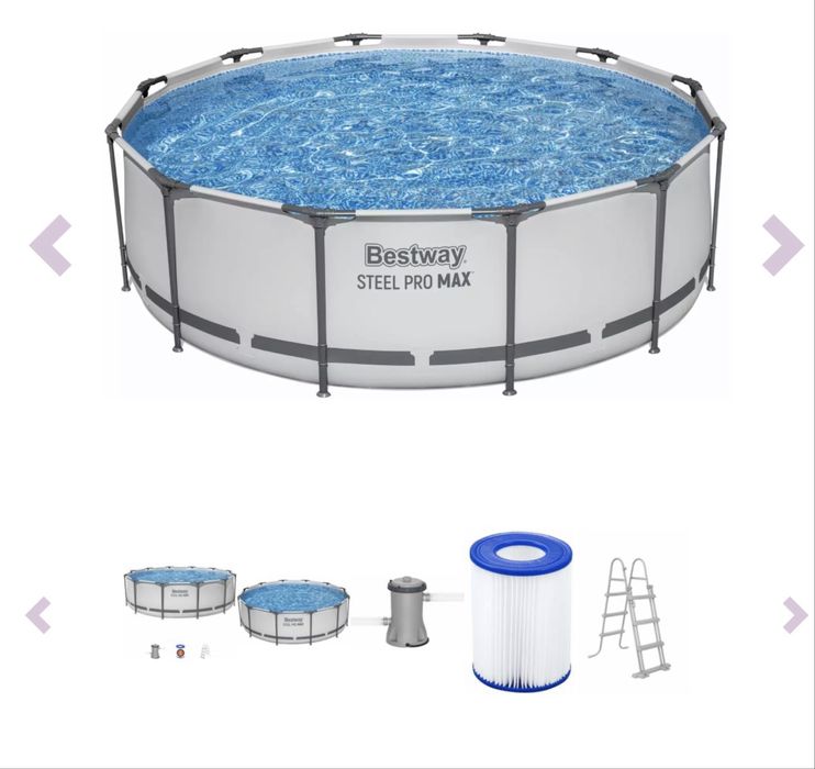 Piscina desmontável 366x100 cm. Bestway Steel Pro MAX