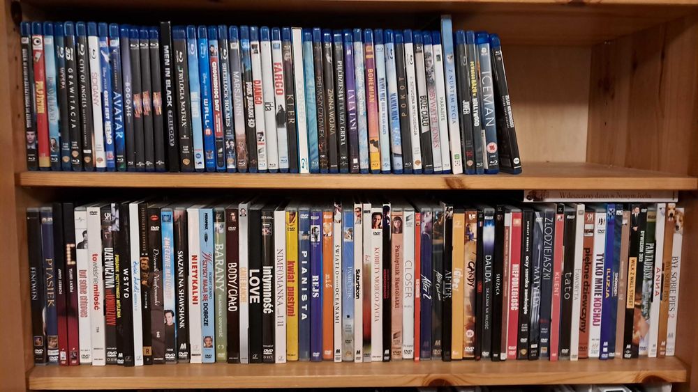 Oryginalne filmy fabularne na DVD i Blu-ray - własna kolekcja 197 szt.