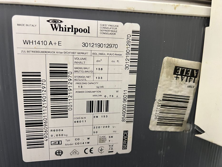 Zamrażalka whirlpool