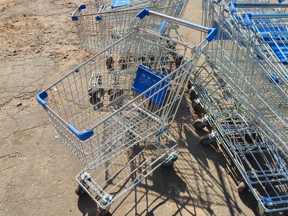 Купівельні візки 65 л б в, візки для супермаркету б у, торгові візки