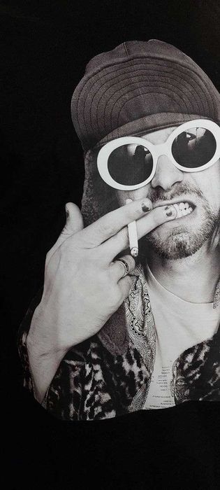 Футболка Nirvana Kurt Cobain принт винтаж oversize