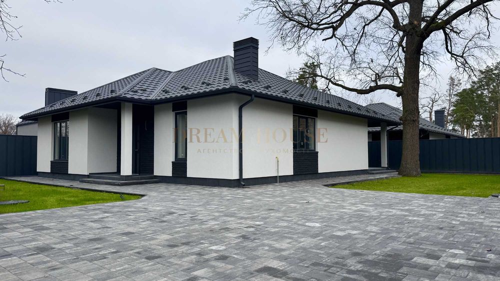 Одноповерховий будинок на 5 сотках у Бучі. Газове опалення