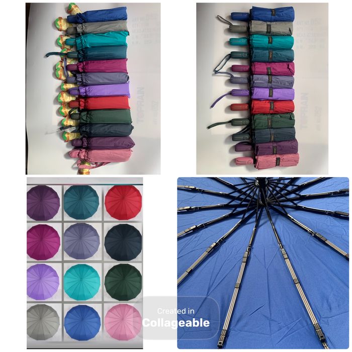 Парасолі-зонти на 16 спиць. Повні автомати