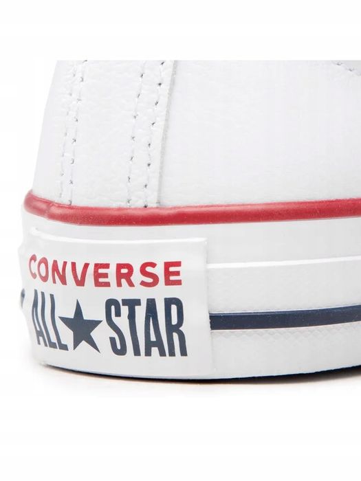 Converse 44 Buty Męskie Trampki All Star Skórzane Białe 132173C T1146