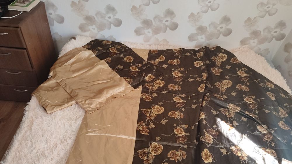 Атласная постель размер евро