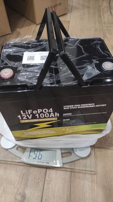 LiFePo4 Акумулятор 12v/24v 100Ah/150Аг BMS 100A Bluetooth