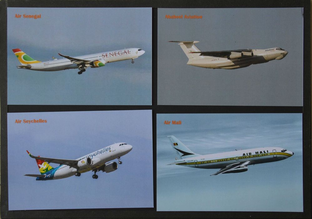 Postais - Lote de 8 unidades - companhias aéreas - X10382