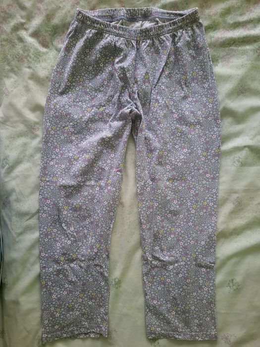 Piżama 2 częściowa niebieska w kwiaty r. S/M