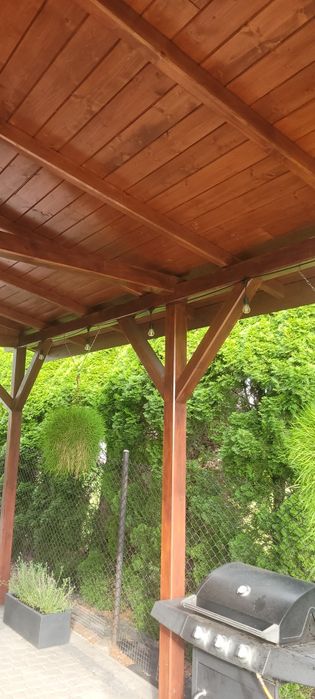 Wiata altana garaż drewniamy