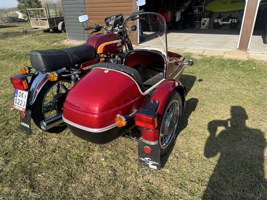 Jawa 350 „tęczówka” z koszem