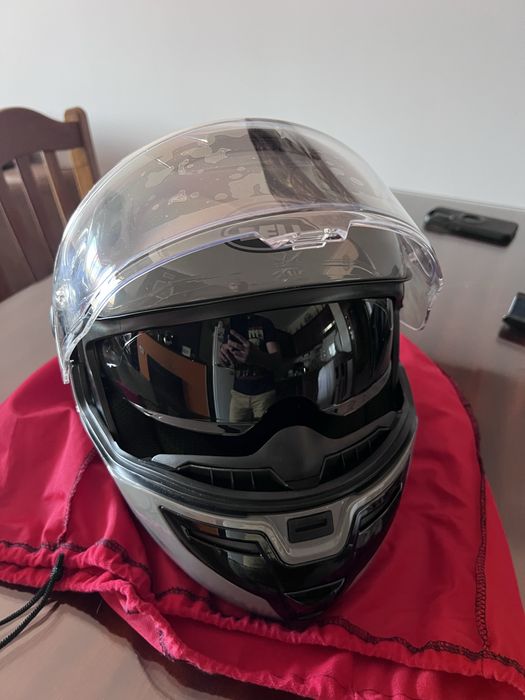 Capacete Bell Srt Nardo cinza modular tamanho M